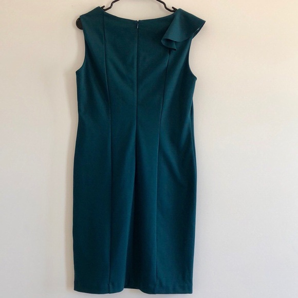NWT Adrienne Vittadini Carolina Teal Ponte Dress - Picture 6 of 7